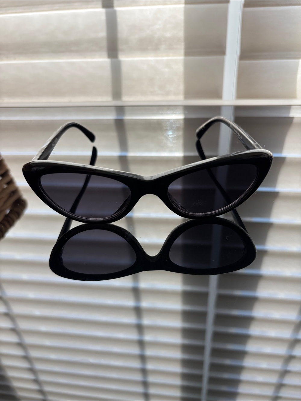 Steve Madden Black Cat-Eye Sunglasses